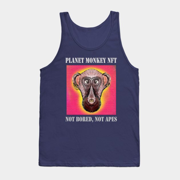Planet Monkey Animals Not Bored Apes Tank Top by PlanetMonkey